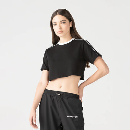 JANAN CROP TOP BLACK MONASTERY