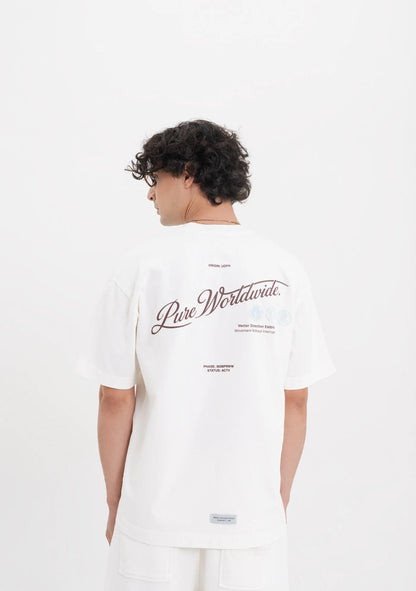 ACROSS THE LINES WHITE T-SHIRT PURE