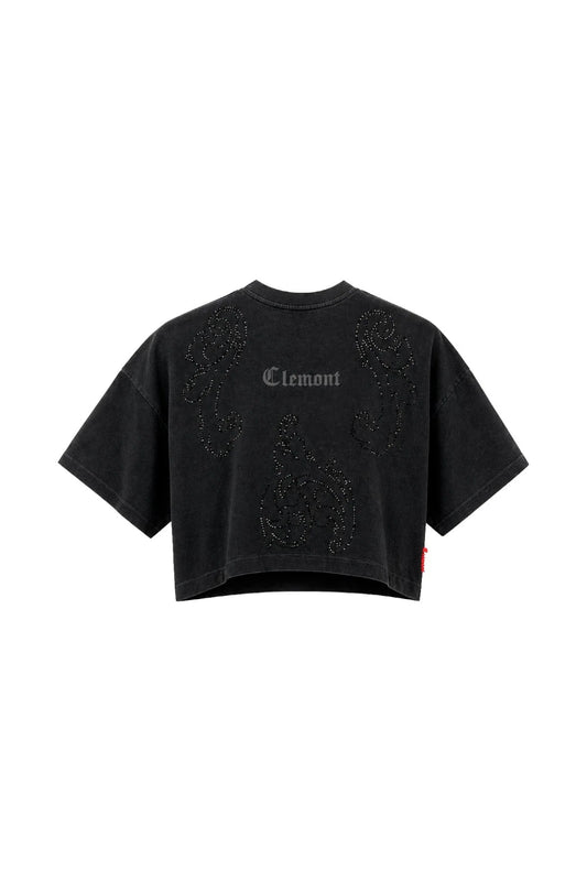 ANNEGARE CROP TOP NEGRO CLEMONT
