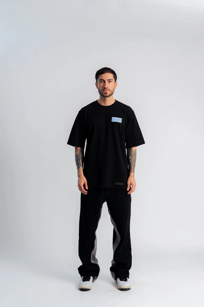PATCH SEMI OVERSIZED T-SHIRT AURUM