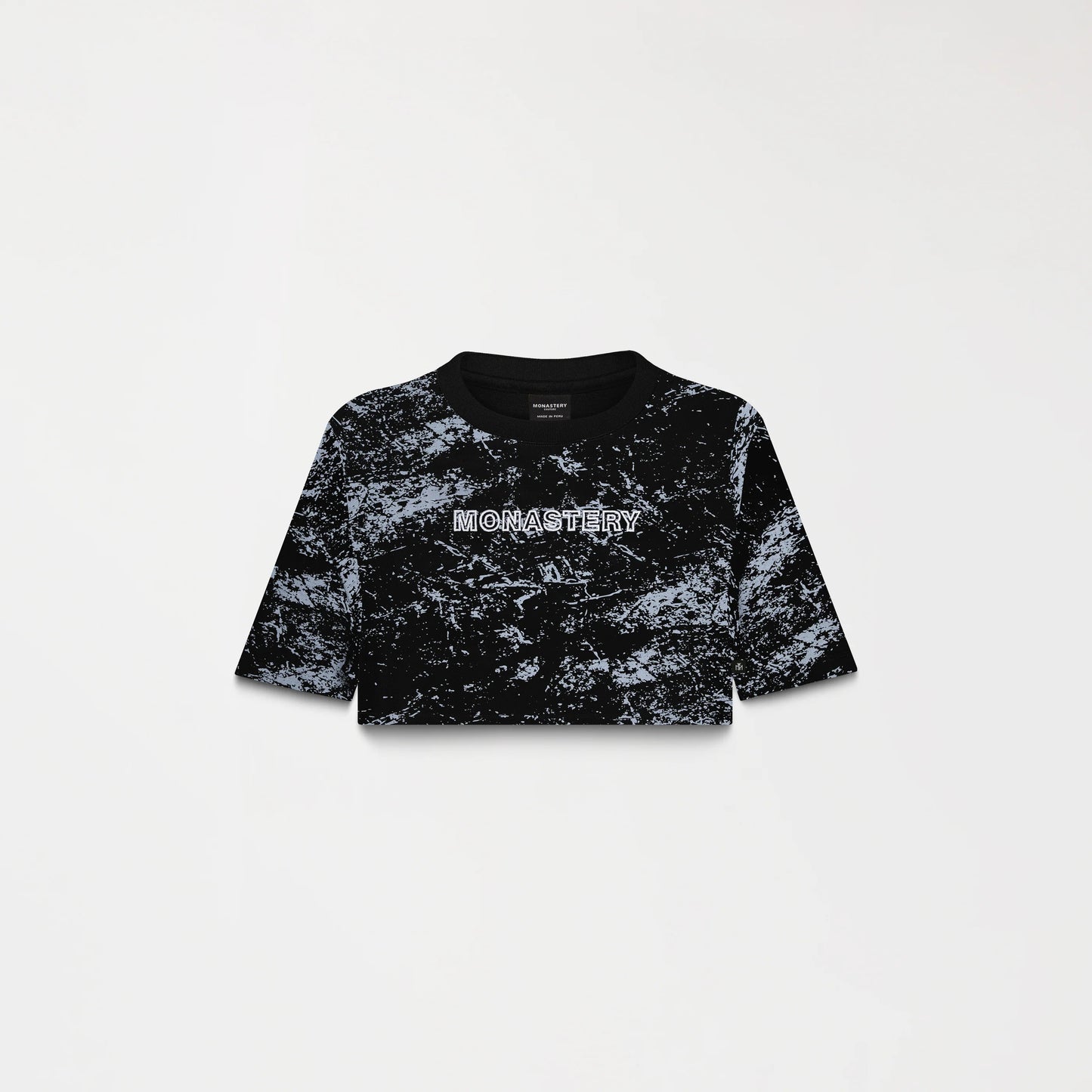 BRYNN CROP TOP BLACK METEORITE MONASTERY