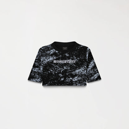 BRYNN CROP TOP BLACK METEORITE MONASTERY