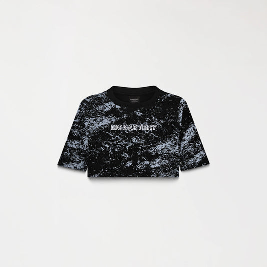 BRYNN CROP TOP BLACK METEORITE MONASTERY