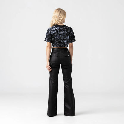 BRYNN CROP TOP BLACK METEORITE MONASTERY