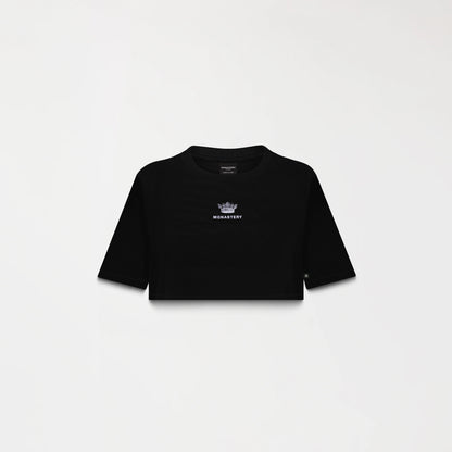 APHRA CROP TOP BLACK METEORITE MONASTERY