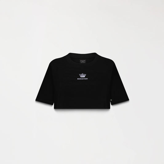 APHRA CROP TOP BLACK METEORITE MONASTERY