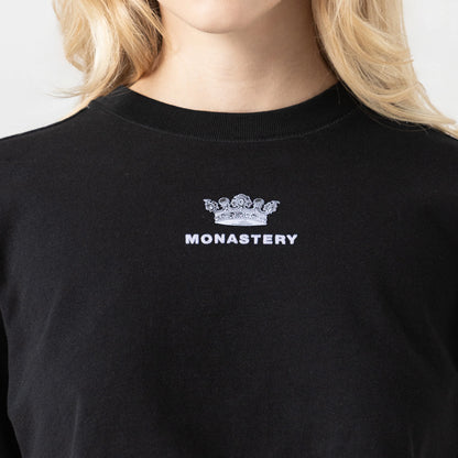 APHRA CROP TOP BLACK METEORITE MONASTERY