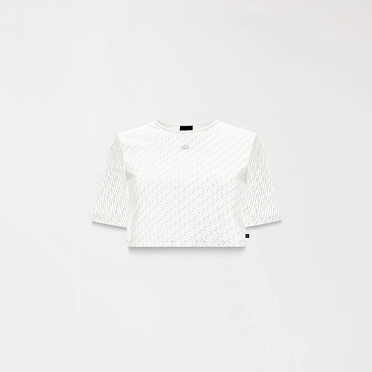 ESMME CROP TOP WHITE MONASTERY