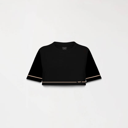MELROSE CROP TOP BLACK MONASTERY