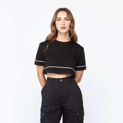 MELROSE CROP TOP BLACK MONASTERY