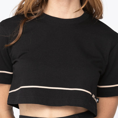 MELROSE CROP TOP BLACK MONASTERY