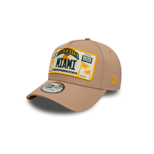Gorra New Era License Plate 9FORTY AF Ajustable Beige