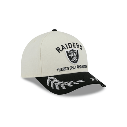 Gorra Las Vegas Raiders NFL Draft Collection 9FORTY Ajustable Blanca