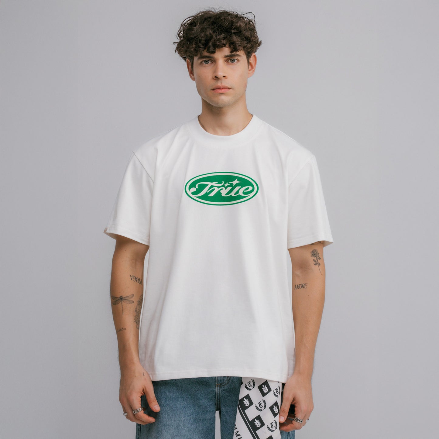 True Stamp TShirt White TRUE
