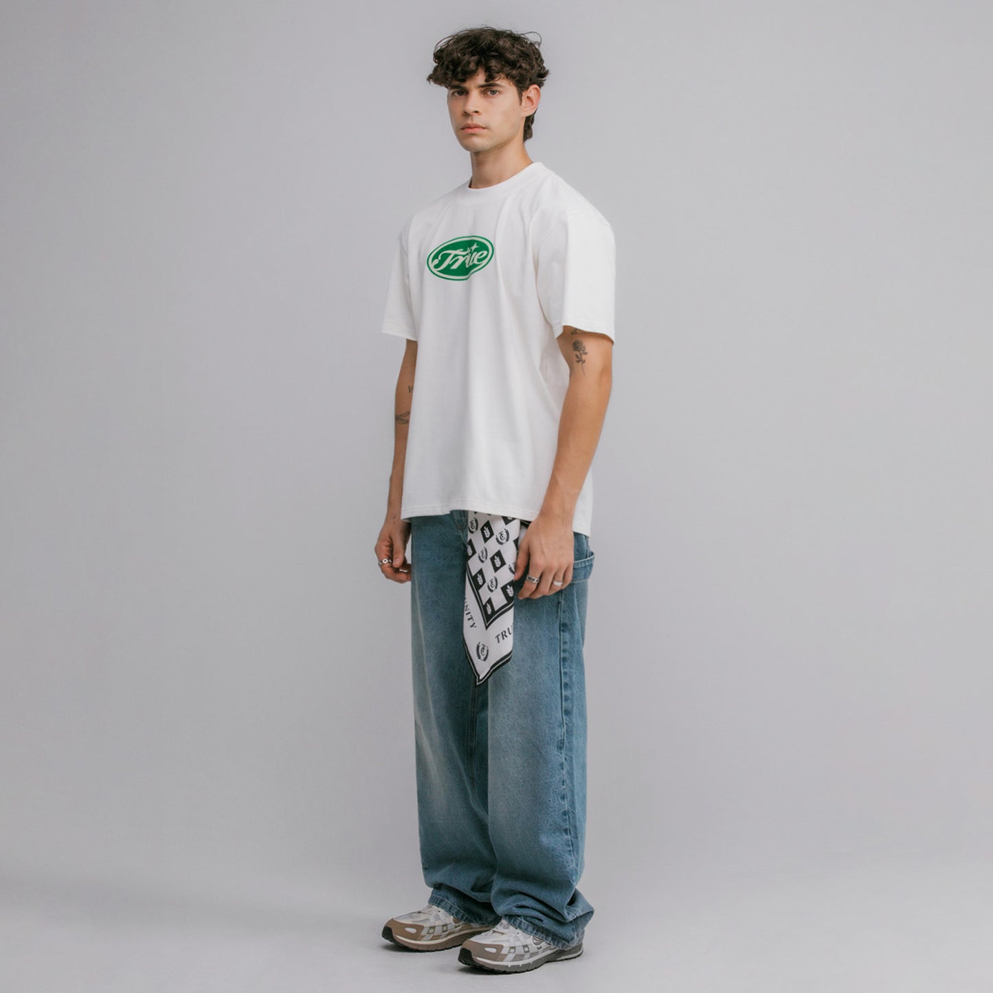 True Stamp TShirt White TRUE