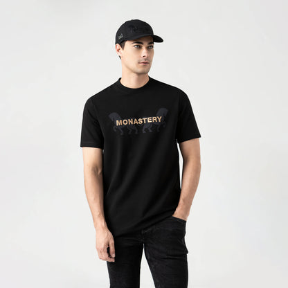 MUSTANG T-SHIRT BLACK MONASTERY