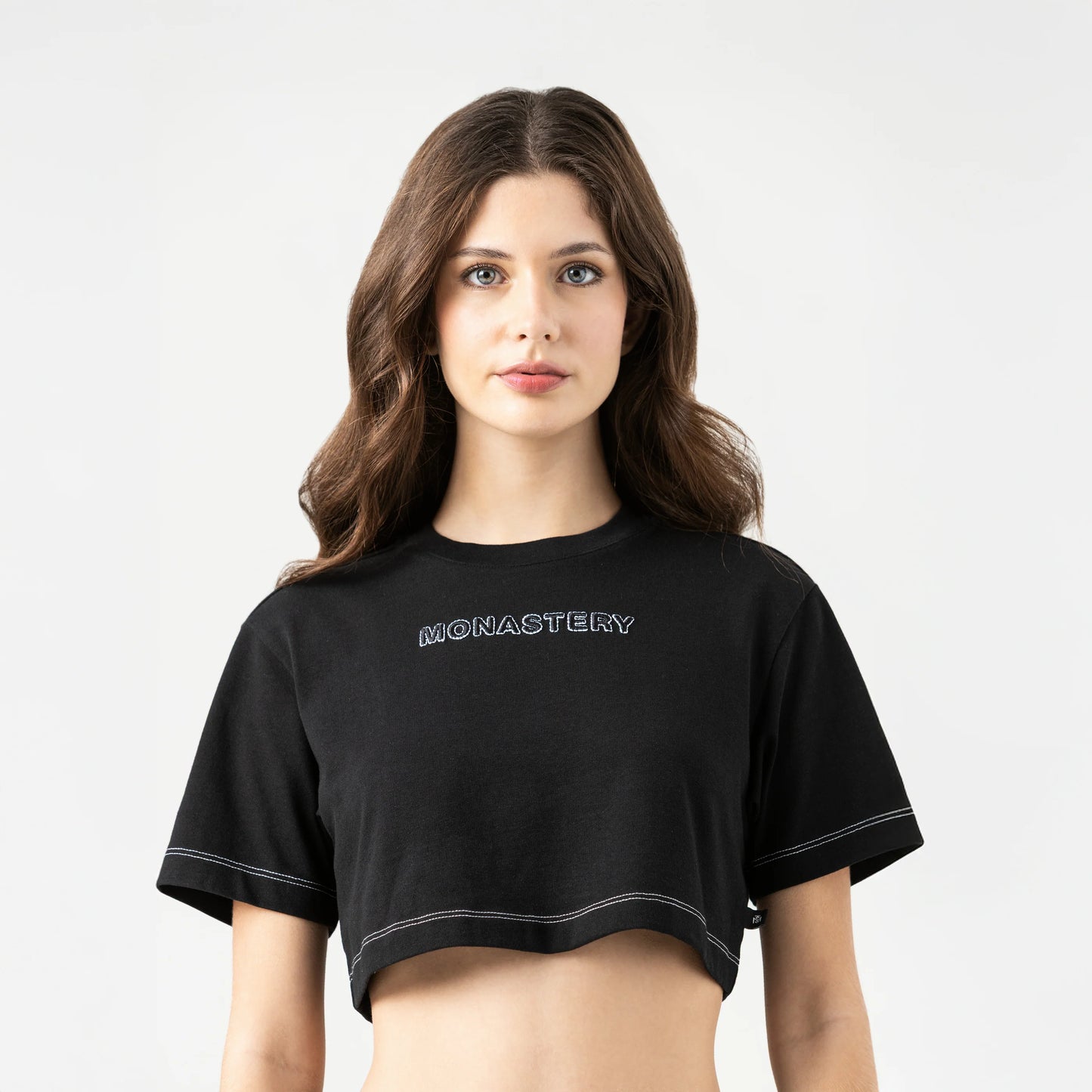 ROISIN CROP TOP BLACK MONASTERY