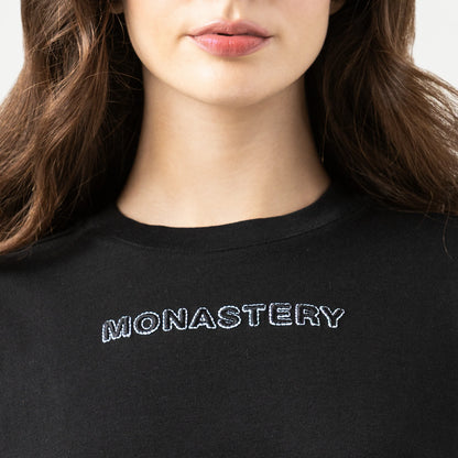 ROISIN CROP TOP BLACK MONASTERY
