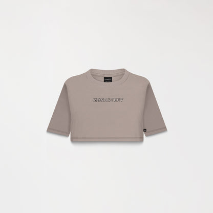 ROISIN CROP TOP TAUPE GRAY MONASTERY