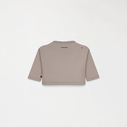 ROISIN CROP TOP TAUPE GRAY MONASTERY