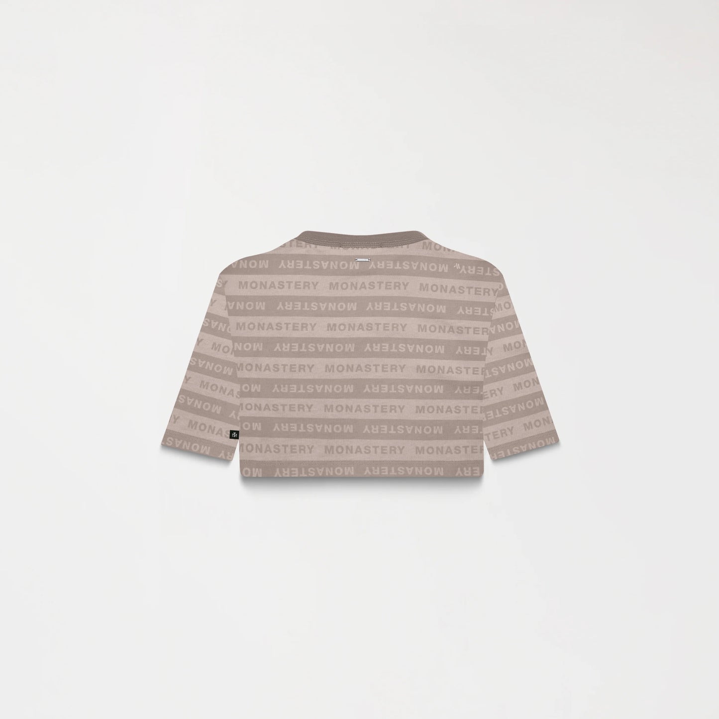 ASH CROP TOP TAUPE GRAY MONASTERY