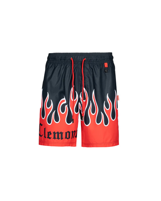 PARADIGMA PANTALONETA NEGRO/ROJO CLEMONT