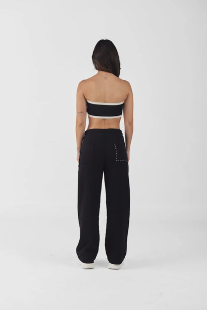 CROP TOP AMETISTA BLACK CLEMONT