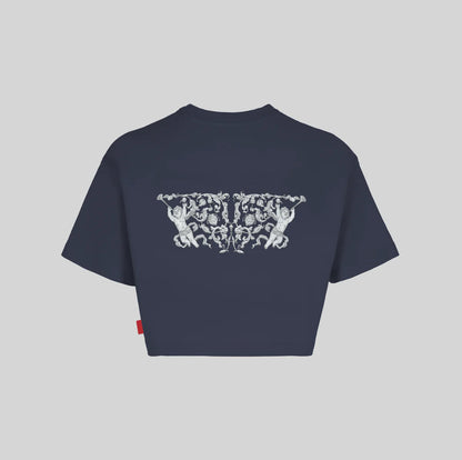 CROP TOP OVERSIZE ILLUMINAZIONE DARKBLUE CLEMONT